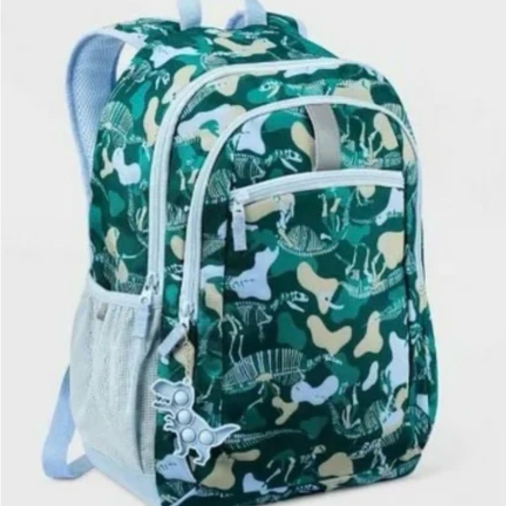 Cat & Jack Dinosaur Adventure Backpack - Green and Cream